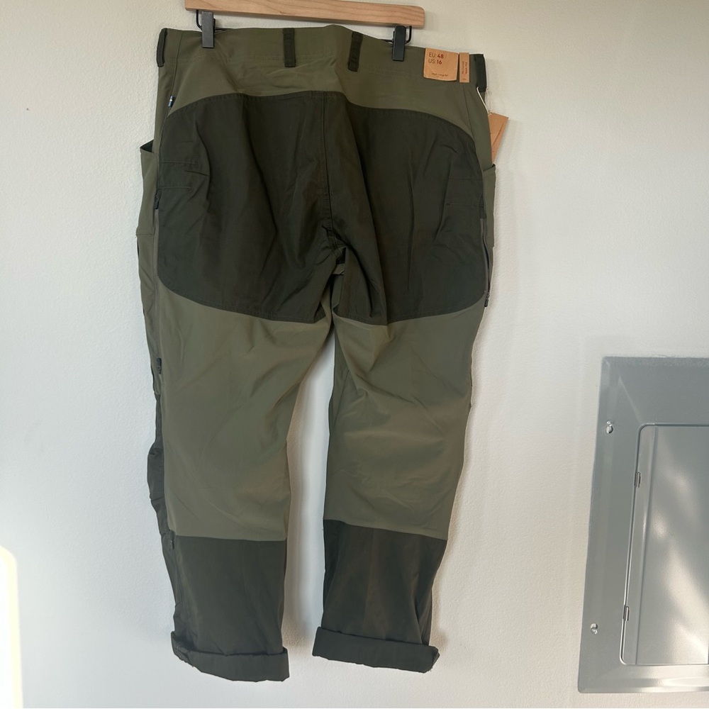 Fjällräven Keb Trousers Women’s US 16 Long 34” G-1000 Green NWT - Picture 4 of 6